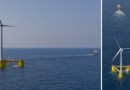 Плавающая ветряная турбина установлена недалеко от португальского берега