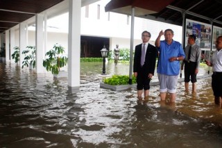 В результате наводнения был затоплен Президентский дворец в Джакарте
