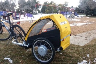 Ridekick — велосипедный прицеп, оснащенный электроприводом