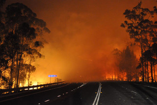 В Австралии лесные пожары все ближе подходят к жилым домам