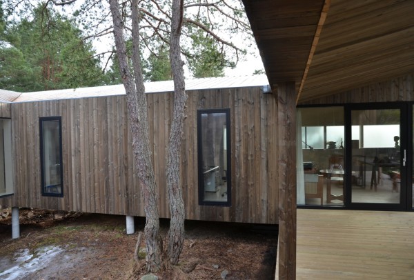 Деревянный дом в норвежском лесу