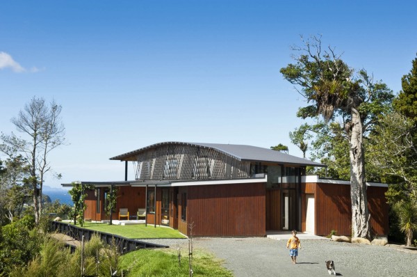 Дом на берегу океана в Новой Зеландии