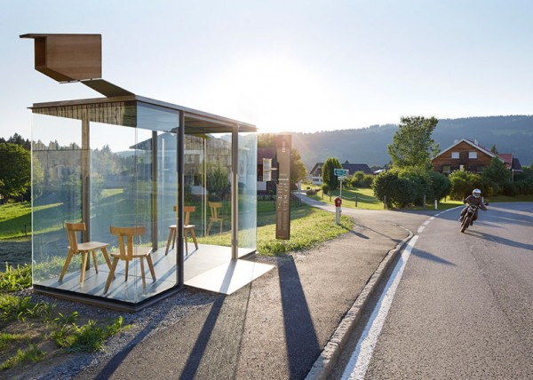 Дизайнерские автобусные остановки в австрийской провинции